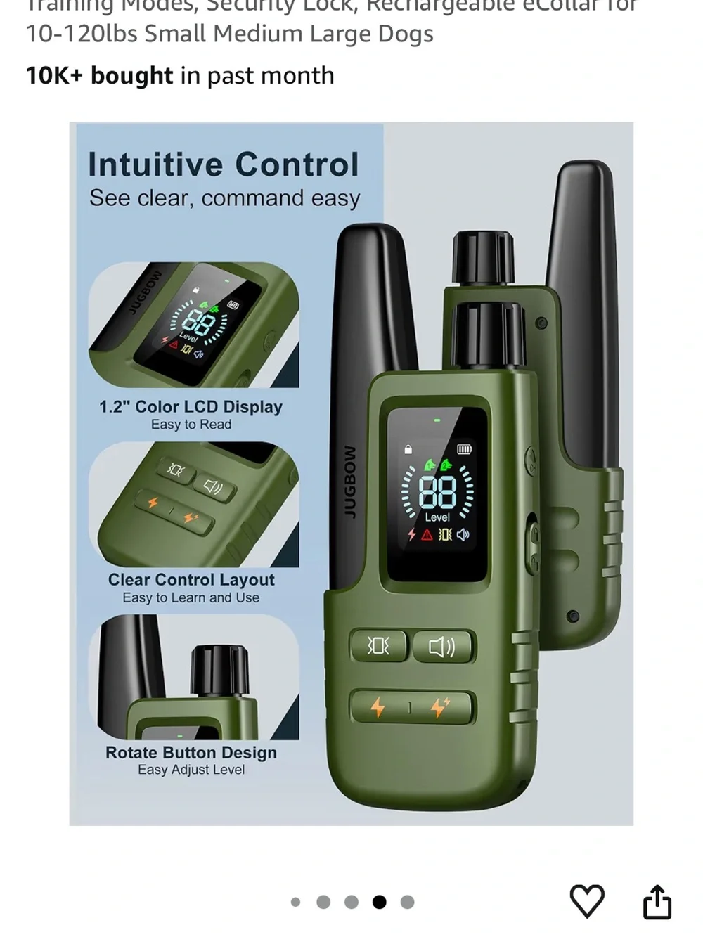 Brand new JUGBOW Rechargeable Dog Training Collar & Remote